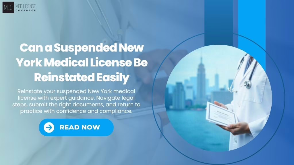 Can a Suspended New York Medical License Be Reinstated Easily