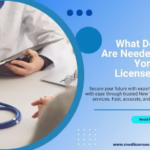 Checklist of required documents for New York medical license application and approval process explained.