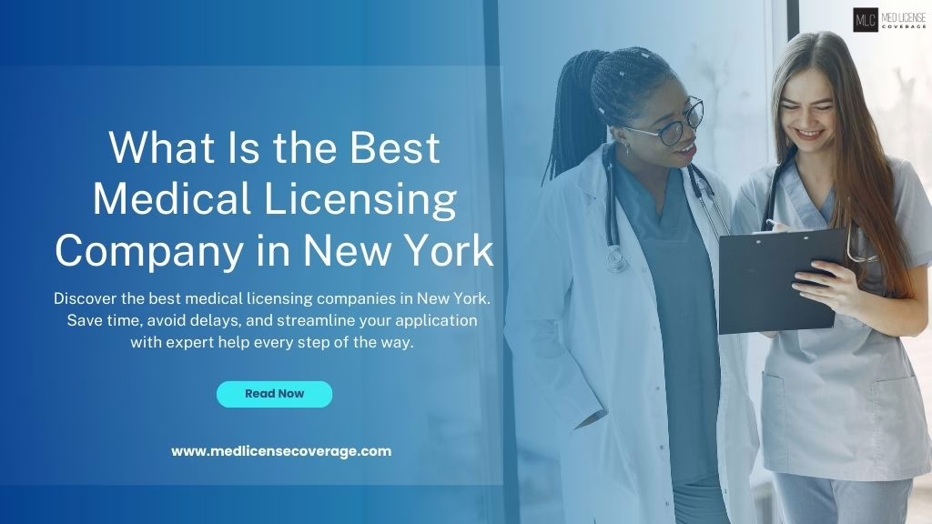 Medical licensing consultant assisting a doctor with application paperwork and digital tracking tools.